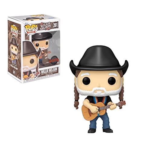 Funko Pop! Rocks: Willie Nelson with Cowboy Hat Vinyl Figure Walmart Exclusive, Black