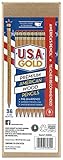 Rose Art U.S.A. Gold Pre-Sharpened American Wood Cased #2 HB Black Pencils, 36 Pack