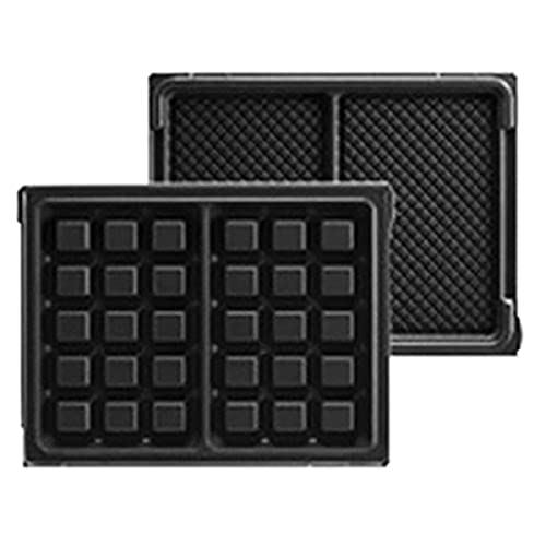 LAGRANGE Jeu de plaques Maxi Gaufres, compatible avec tous les gaufriers Tarti' Gaufres, Plaques en aluminium moulé, Revêtement antiadhésif double couche, 020122