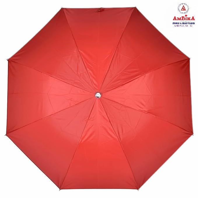 Image of AMBIKA STORES & READYMADES 2 Fold 25 Inch Umbrella for Men & Women | Wind & RainProof Umbrella | Compact Travel Umbrella for Women | Umbrella for Sun Protection, Home Use