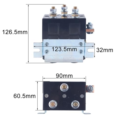Inverseur de marche double pôle CZWT200A DC182 2NO2NC de haute précision 60V - 6