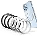 Metal Ring for Neotrix Wireless Qi Standard Mobile Cell Phone Air Vent Magnet Car Mount Holder Cradle and Charger(4 Pieces)