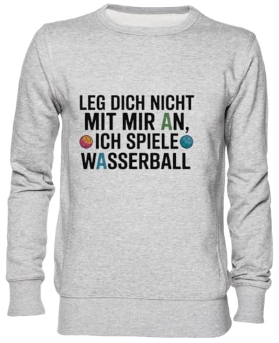 Sweat-shirt Wasserball gris jersey unisexe pour homme et femme confortable