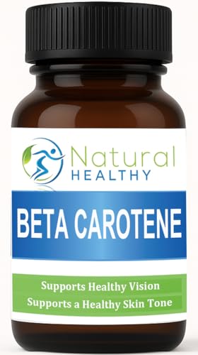 Beta Carotene - 120 Tablets - Suitable for Vegans - Source of Provitamin A - Natural & Healthy UK