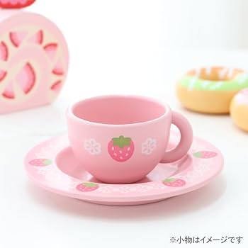 Amazon | おままごと 野いちご カップ ＆ ソーサー 〔木製 おもちゃ