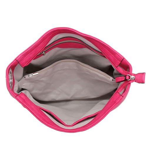 Image of Hobo Shoulder Bag with Big Snap Hook Hardware