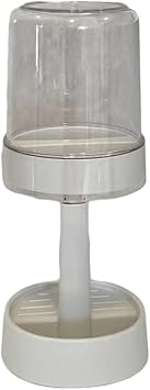 Toothbrush Holder with 1 Cup Contains Slots, Compatible with Electric Toothbrushes and Conventional Toothbrushes, Height Adjustable Electric Toothbrush Holders for Bathroom Grey