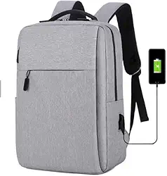 Mochila Anti furto, Bolsa Escolar e de Trabalho, com cabo aux Entrada USB e Compartimento para Notebook - DOCKPLACE