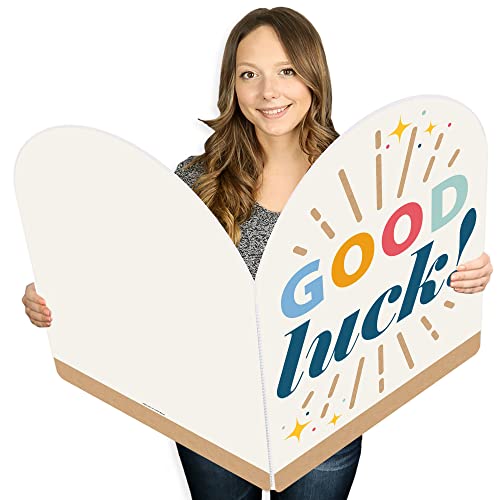 Big Dot Of Happiness Good Luck - Encouragement Giant Greeting Card - Big Shaped Jumborific Card - 16.5 X 22 Inches #TOP16