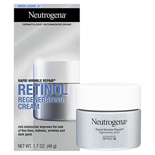 Neutrogena Rapid Wrinkle Repair Retinol Face Moisturizer, Daily Anti-Aging Face Cream With Retinol & Hyaluronic Acid To Fight Fine Lines, Wrinkles, & Dark Spots, 1.7 Oz #TOP7