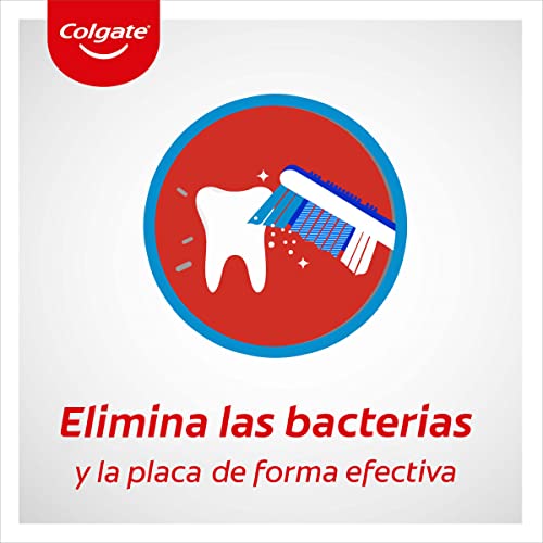 Miniatura 8 de Colgate Total Cepillo De Dientes Dureza Media, Pack 2 Uds, Limpieza Completa Y Profunda, Elimina La Placa, Limpiador De Lengua Y Mejillas, Elimina Las Bacterias Causantes Del Mal Olor