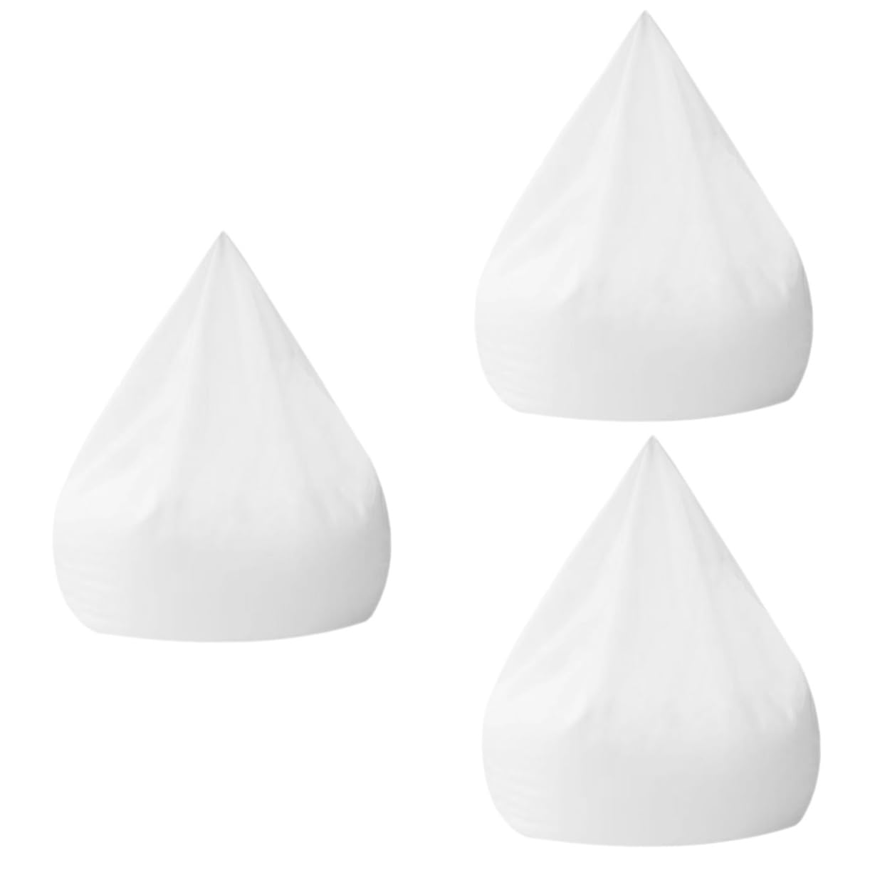 Pouf en tissu sans remplissage HEMOTON housse blanche pour salon cocooning