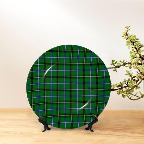 Plato decorativo Dyale Clan Henderson Tartan 10 pulgadas miniatura 6