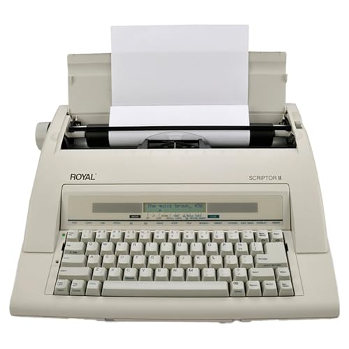 ROYAL 69147T Scriptor II Typewriter, White by Royal - Image 4