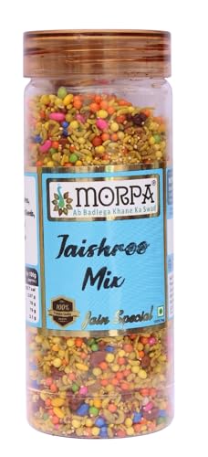 Morpa Jaishree Mix Mouth Freshener Jain Special Mukhwas with Fennel Seeds Sugar Coated Saunf and Aromatic Spices Refreshing After Meal Digestive 200g