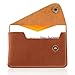 Yuanchu Visitenkartenetui Flip-Stil,Rinds Leder Kartenetui Vintage Kreditkartenetui Slim Kreditkartenh&uuml;lle Flache Geldb&ouml;rse Tasche Business Name Karten Halter Brieftasche f&uuml;r Damen Herren (Braun)