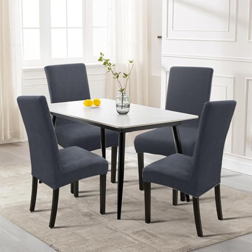 YSTELLAA Stretch Stuhlhussen 4er Set, Hohen Zurück Hussen Für Stühle Elastizitä, Stuhlbezug Abnehmbare Waschbar… – Ansicht 2