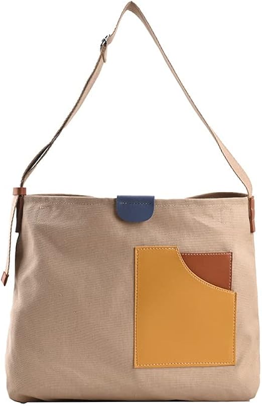 Amazon ショルダーバッグ 大きめ 帆布 斜めがけバッグ レディース 軽い 通勤バッグ ショルター 大容量 女性 カバン おしゃれ スポーツ 40代 50代 60代 カーキ ショルダーバッグ