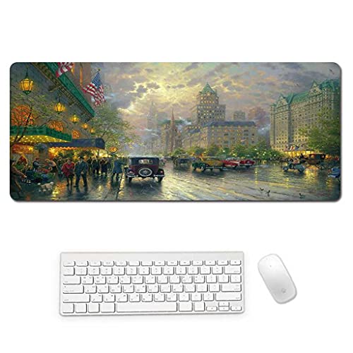 Grand Tapis de Souris de Jeu Crépuscule Urbain pour Sublimer Votre Espace Bureau