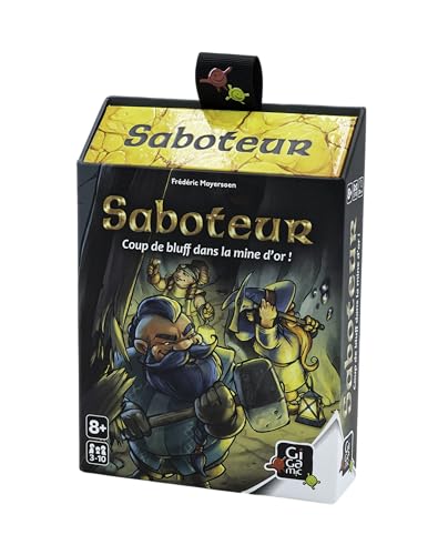 GIGAMIC - AMSABO - Jeu de Carte - 8 ans to 99 ans- Saboteur Noir