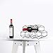 Countertop & Freestanding Floor Wine Rack - Small, Metal, Table Top, Kitchen Wine Bottle Holder