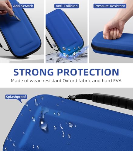 Image of TiMOVO Carrying Case for Nintendo Switch 2 (2025),Dark Blue | Large Capacity, Hard Shell Protective, 10 Game Card Slots, Pockets for Console & Accessories, Portable Travel Pouch