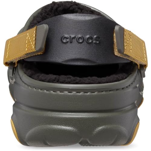 Zuecos Crocs clásicos unisex para adultos con forro y correa ajustable talle 11W/9M 6