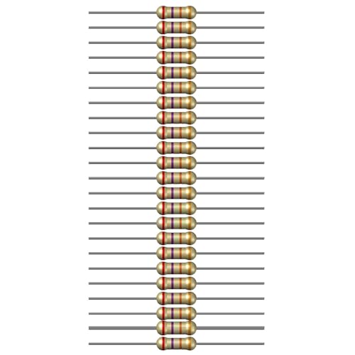 Image of 27k Ohm Resistor 1 /4W 5% Tolerance, Pack of 100 (27k Ohm)