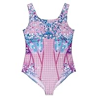 Koongso Kids Era Concert Costume Bodysuit, Girls Sparkly Printed Era Leotard Swimsuit Lover Pop Stage Star Outfits Birthday Party Halloween Dress Up M/120 (3-14 Years)