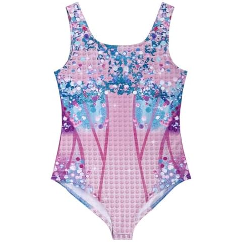 Koongso Kids Sparkly Sequin Concert Bodysuit Cover