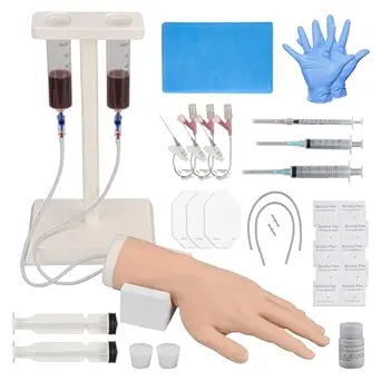 MedEduQuest IV Hand Kit for Injection Venipuncture Training, IV Injection Hand Model