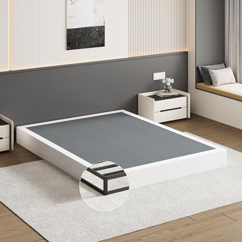 UOMEUR Box Spring for Queen 7 inch Queen Box Spring Only Strong Metal Frame Mattress Foundation No Noise Easy Assembly