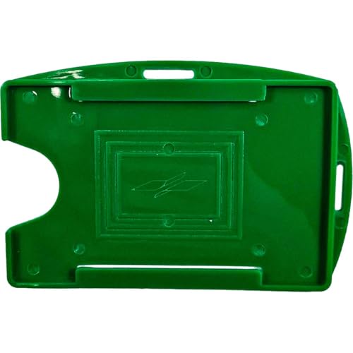 Protetor para Crachá, Rígido, Verde Bandeira, 54mm X 86mm, Pacote com 10 Unidades, Mares