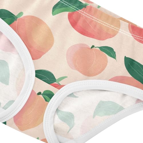 Wusikd Peachs Pink Girls' Underwear Cotton Girls Briefs Soft Toddler Underwear 2T4