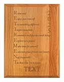Personalized Retirement Plaque 2025 Custom Name Acrostic Poem Retirement Gifts Women Men Retirement Party 7x9 Wood Custom Engraved Plaque