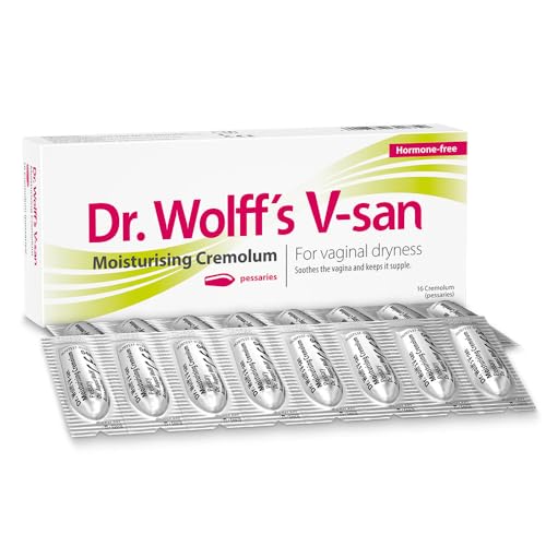 Dr. Wolffs V-san Moisturising Cremolum for Vaginal Dryness 16 pcs | Vaginal Moisturiser for Daily Use | Prevent Itching & Dryness | Vaginal Dryness Treatment | Hormone-Free Soothing Vaginal Cream