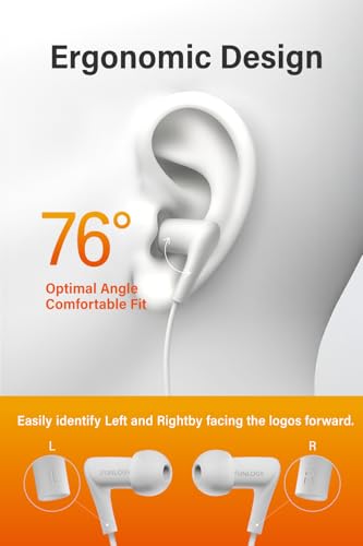 Image of FUNLOGY Wired Earbuds (3.5 mm, White)