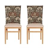 Belle décoration : les housses de chaise sont faciles à porter/enlever le dossier de la chaise, la conception de la sangle inférieure peut attacher le pied de la chaise et d'autres positions, ne tombe pas facilement. Les couleurs vives ne peuvent pas rafraîchir votre chaise ancienne ou laide, mais également attirer, charmer et impressionner vos invités.