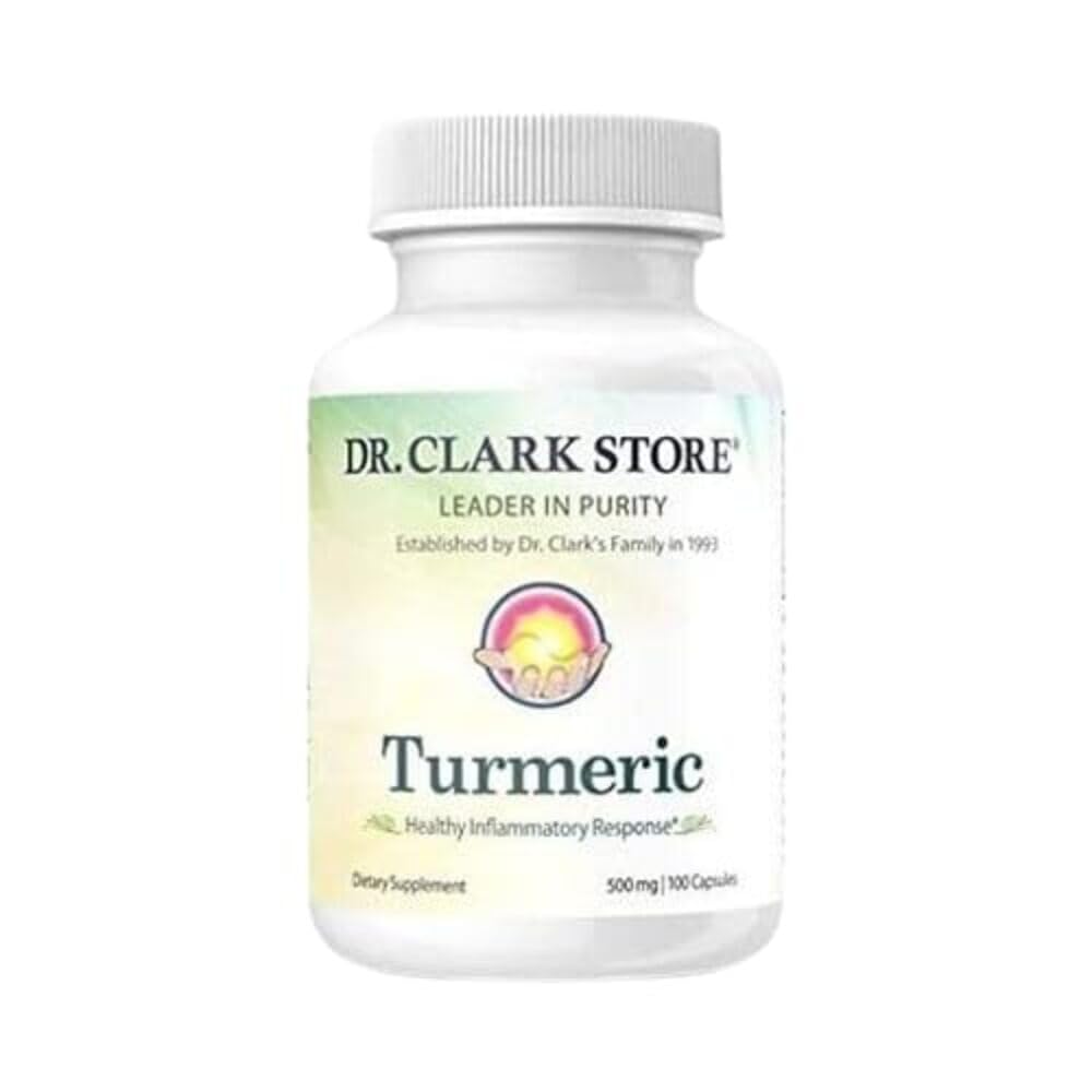 Dr Clark Store Turmeric Curcumin Supplement - 500 mg, 100 Gelatin Capsules