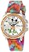 Disney Kids' MK1191  Mickey Mouse Silver-Tone Watch with Tie-Dye Rubber Strap