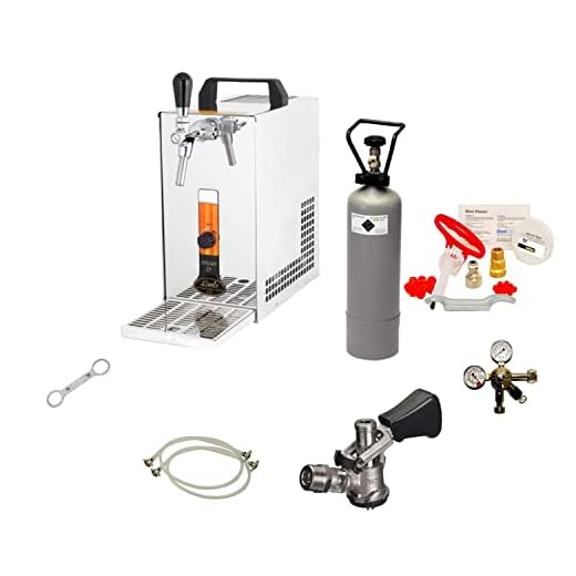 GASTROBEDARF WESTERBARKEY Zapfanlage Trockenkühler 30l/h Komplettset 2kg Co², Uhr, Schläuche Keg Reinigung