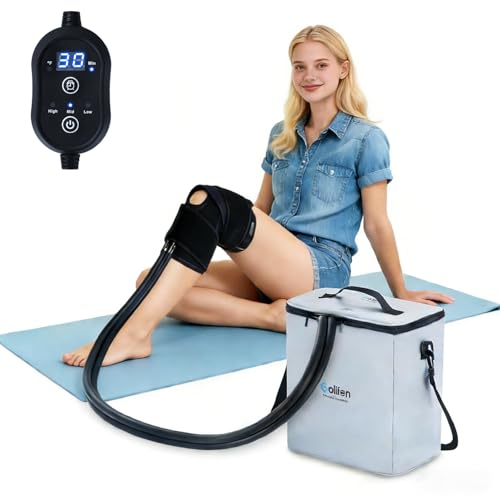 Golifen Cold Therapy Machine with Programmable Timer, Portable Ice Machine for Knee After Surgery, Cryotherapy Pain Relief with Compression Pad