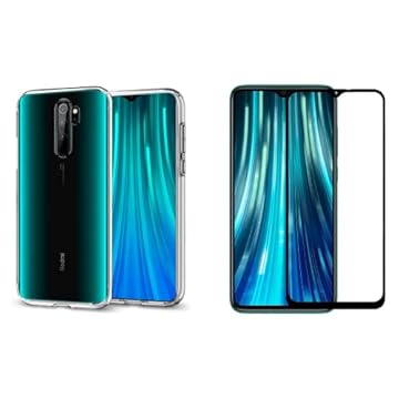Capa Capinha Case Anti Shock Transparente + Película De Vidro 3D Tela Toda Para Xiaomi (Redmi Note 8 Pro)