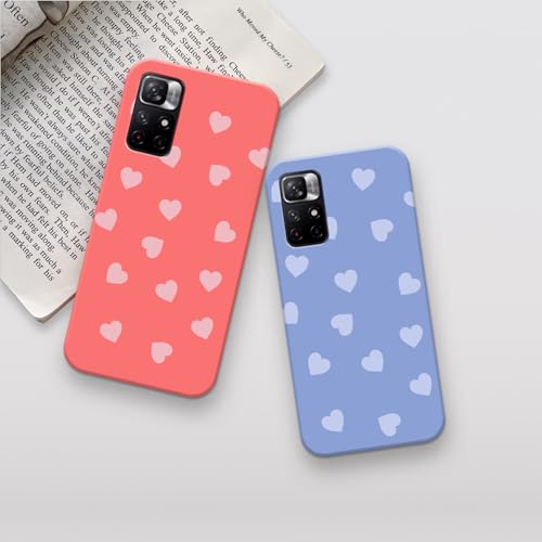 Image of COLORflow Back Cover Compatible with Redmi Note 11 5G / 11S 5G | Heart Celestial Color Customized Back Cover Compatible with Redmi Note 11 5G / 11S 5G