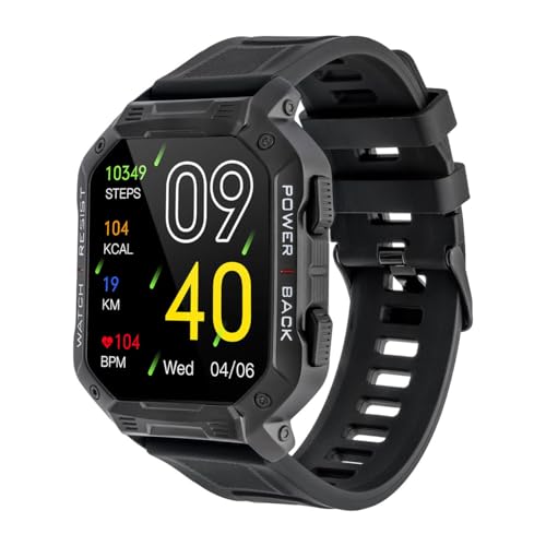 Watchmark Smartwatch Cinturino In Silicone Ultra Nero Modalità Sportive Durevole IP67 Resistente - 5
