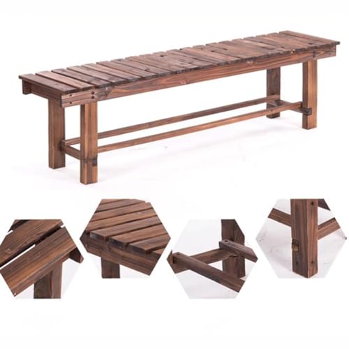 Banc de jardin confortable en bois massif pour soulager le dos