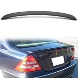 HYPER GLORY Rear Trunk Spoiler Wing, Compatible with 2001-2007 Mercedes Benz C-Class W203 Sedan, AMG Style Matte Black ABS Tail Trunk Lip Spoiler Boot Lid, 1PC