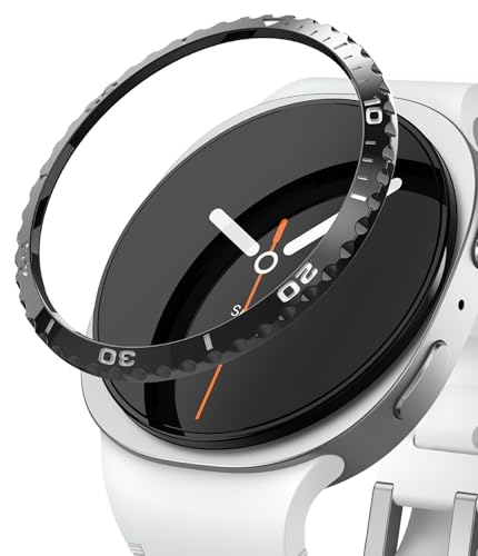 �yRingke�zGalaxy Watch 8 40mm �P�[�X [�X�e�����X�� �o���p�[] �t���[�� �J�X�^�� �ی� �ȒP���t�� ���^���b�N �����^ �J�o�[ �ϐF�h�~ - Bezel Styling 40-02 (ST) Black