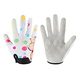 Kids Half-Finger Climbing Gloves for Age 1-10 Boys and Girls Monkey Bars Biking, Good Grip Control Gloves for Gymnastics Scooter Balance Boards Outdoor Sports