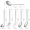 Evanda Kitchen Utensils Set 6pcs, Stainless Steel Cooking Utensils Set, Heavy Duty Kitchen Tools Spatulas Set, Home Essentials Kitchen Gadgets Accessories #1